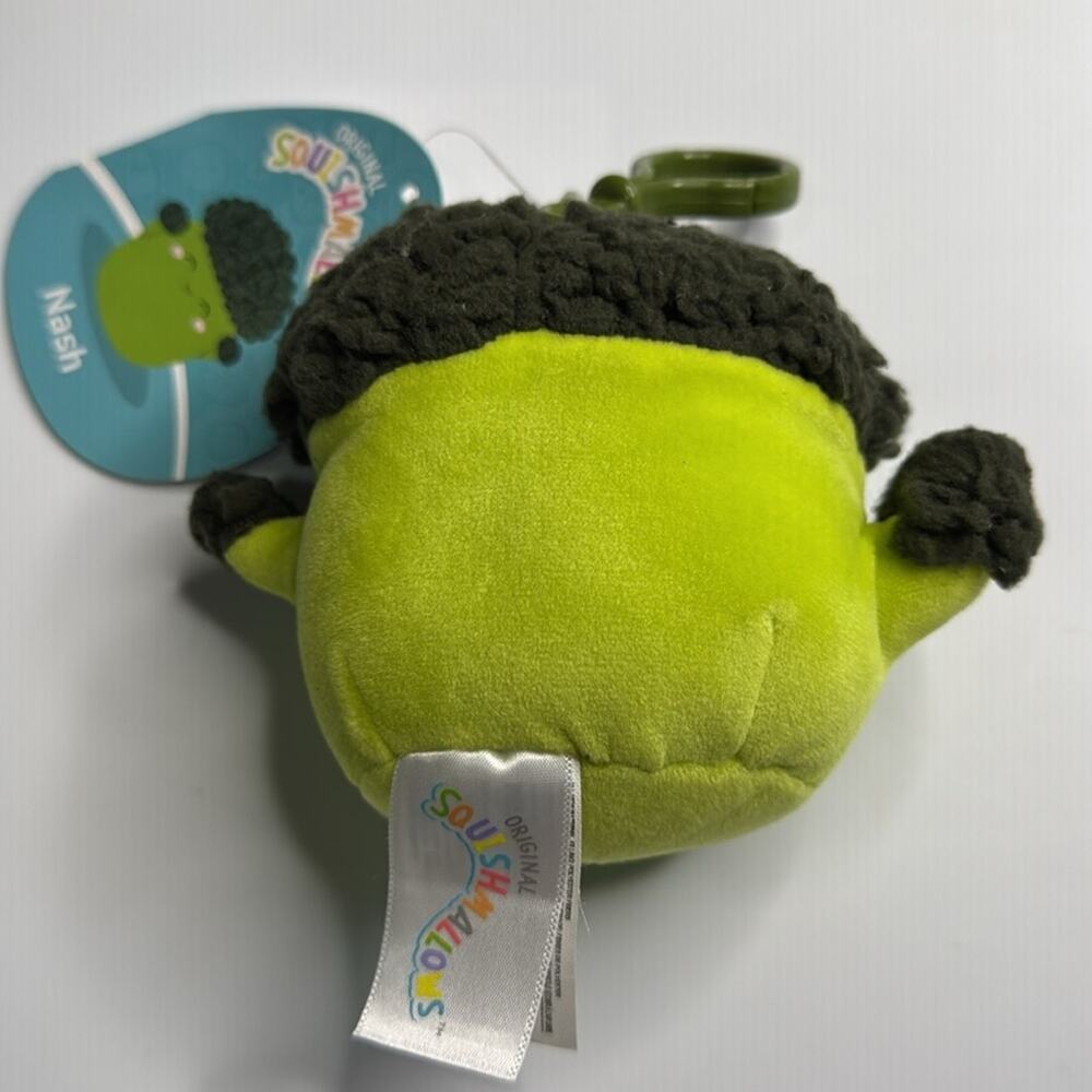 NWT Nash the Broccoli Squishmallow Clip HTF 3.5" - Picture 2 of 3